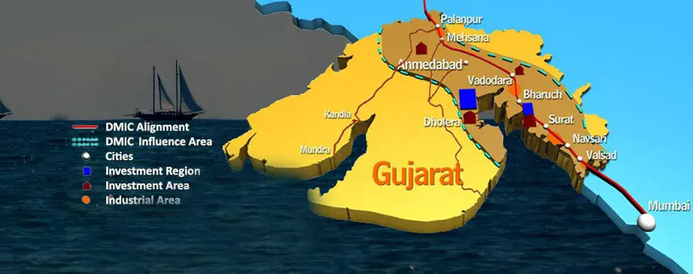 Ahmedabad Dholera Expressway Map